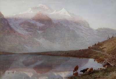 Jungfrau při východu slunce od William Collingwood