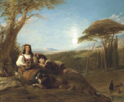 Scény Ave Maria u Tivoli od William Collins