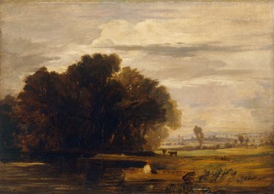Dedham Ferry (olej na plátně) od William Collins