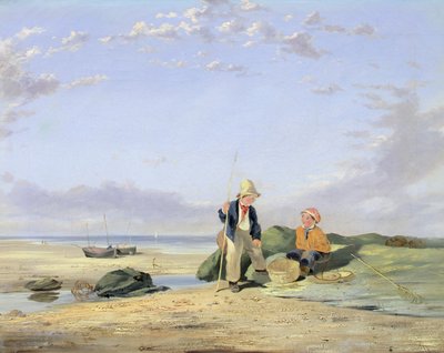 Figurky na pláži (olej na plátně) od William Collins