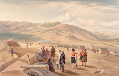 „Brigádní tábor Highland, při pohledu na jih“, 1855 od William Crimea Simpson