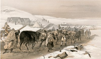 Chaty a válečné oblečení pro armádu od William Crimea Simpson