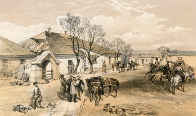 Hlavní ubikace lorda Raglana v Khutor-Karagatch od William Crimea Simpson