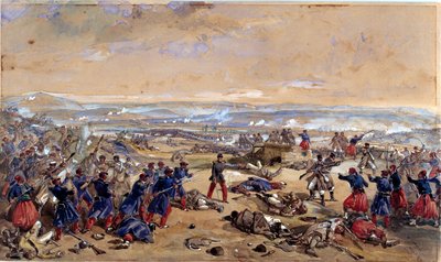 Bitva u Černeje, 16. srpna 1855 od William Crimea Simpson
