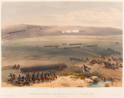 ? Kavalerie aféra výšin Bulganak - první zbraň. 19. září 1854?, 1855 od William Crimea Simpson
