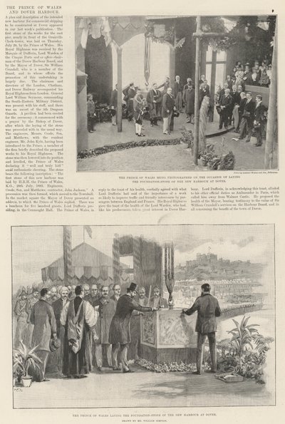 Princ z Walesu a přístav Dover od William Crimea Simpson