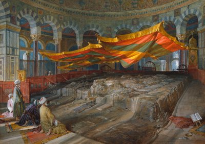 Posvátná skála, Jeruzalém, 1887 od William Crimea Simpson