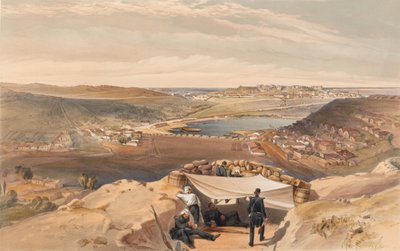 ?Městské baterie aneb vnitřní opevnění Sevastopolu z předsunuté paralely Chapmanova útoku, 23. června 1855? od William Crimea Simpson