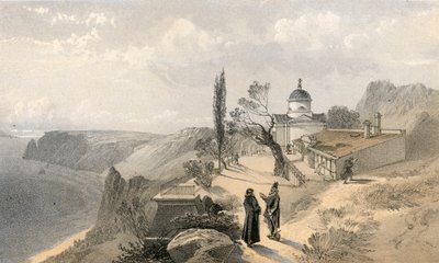 Klášter svatého Jiří a mys Fiolente, pohled na západ od William Crimea Simpson