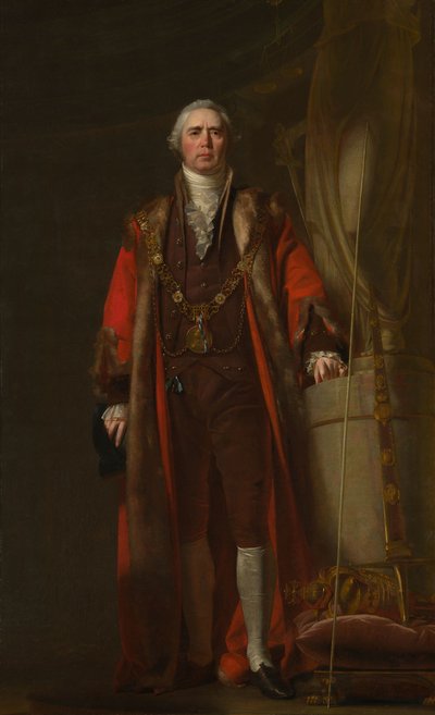 Charles Thorp jako primátor Dublinu, kolem roku 1800 od William Cuming