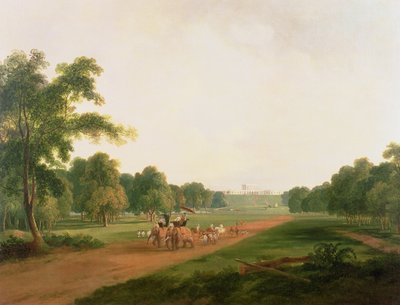 Lovecká párty v Indii od William Daniell