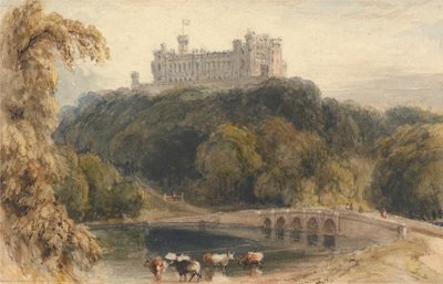 Hrad Belvoir, Rutland od William Daniell