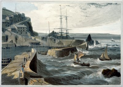 "Mevagissey, Cornwall", 1825 od William Daniell