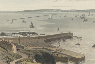 Nábřeží u Straddon Point poblíž Plymouthu od William Daniell