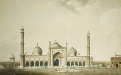 Jama Masjid, Dillí, od William Daniell