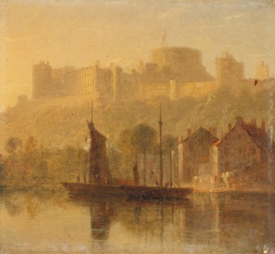 Hrad Windsor z Temže od William Daniell