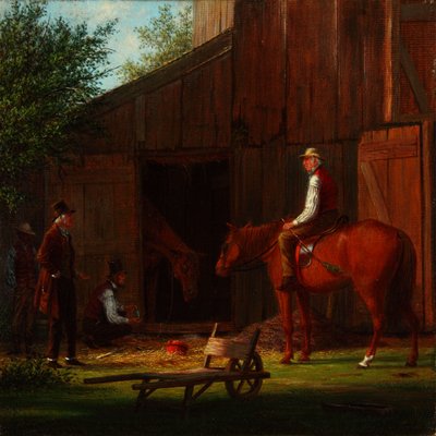 Nemocný kůň 1869 (olej na plátně) od William Davis