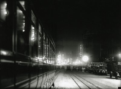 Noční pohled poblíž Times Square, c.1919-20 od William Davis Hassler