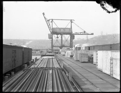 Cestující přímý nakladač na West Shore Rail Road, Weehawken, New Jersey, 1912 od William Davis Hassler