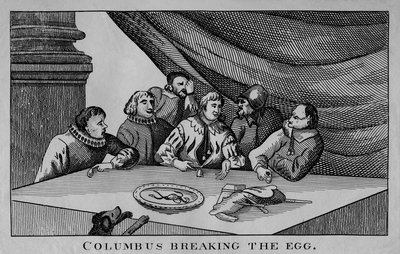 Columbus Breaking The Egg, c1815. od William Davison