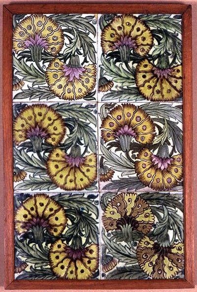 Panel dlaždic od William de Morgan