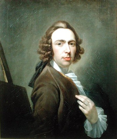 Autoportrét, cca 1750 (olej na plátně) od William Delacour