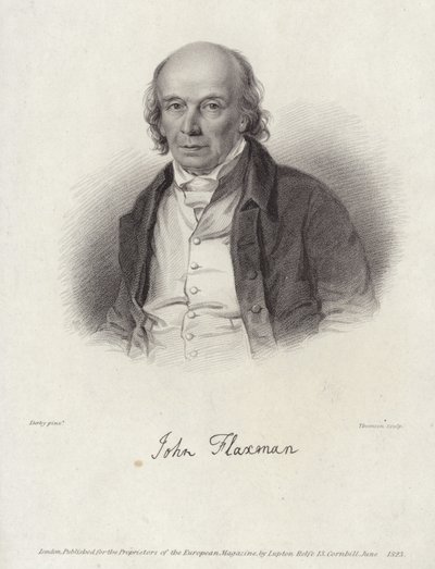 Portrét Johna Flaxmana od William Derby