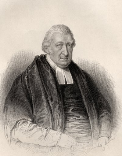 Reverend Rowland Hill, vyrytý S. Freemanem, z 