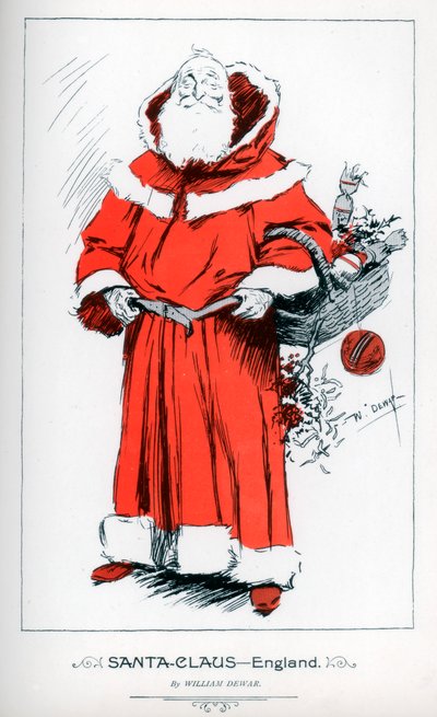 "Santa Claus - Anglie", 1895 od William Dewar