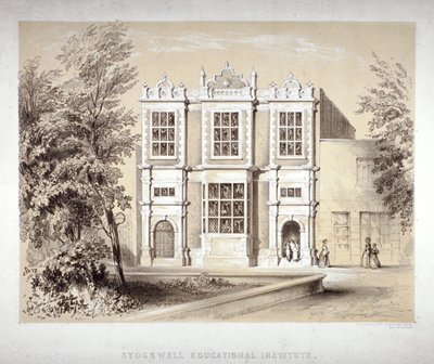 Stockwell Educational Institute, Stockwell, Lambeth, London, c1860 od William Dickes