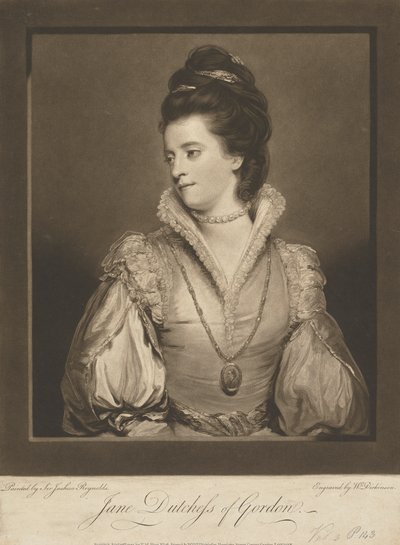 Jane Gordon (rozená Maxwell), vévodkyně z Gordonu od William Dickinson