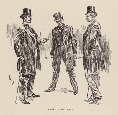 Rozhovor na Piccadilly (rytina) od William Douglas Almond