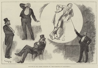 Přednáška pana Harryho Furnisse na téma The Humours of Parliament od William Douglas Almond