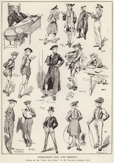 Školáci v průběhu věků (litho) od William Douglas Almond