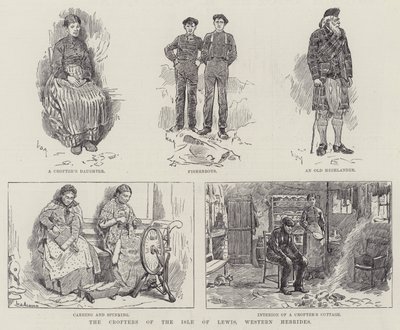 Crofters z Isle of Lewis, Západní Hebridy od William Douglas Almond