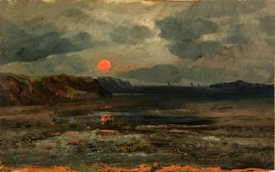 Východ slunce nad rybářskými vodami - Maine od William E. Norton