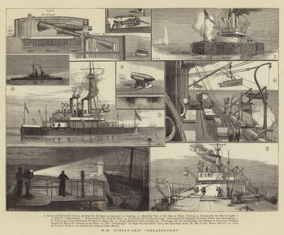 HM Turret-Ship Dreadnought od William Edward Atkins