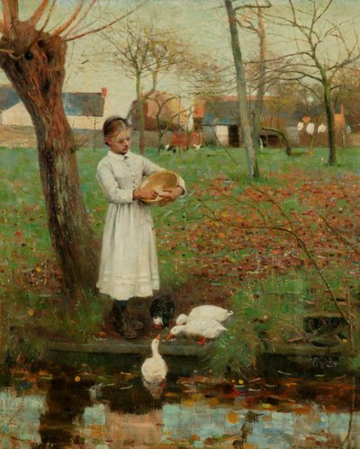 Krmení kachen od William Edward Stott