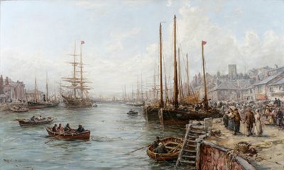 Douglas Harbour, Isle of Man od William Edward Webb