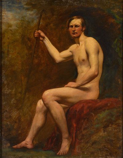 Guardsman Higgins, cca 1830 (olej na palubě) od William Etty
