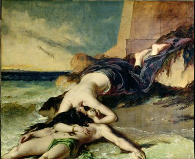Hrdina a Leandr (olej na plátně) od William Etty