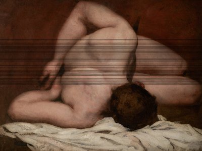 Mužský akt (olej na plátně) od William Etty