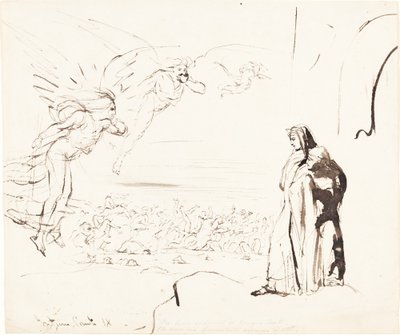 Scéna z pekla (canto IX) od William Etty