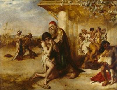 Návrat kajícího marnotratníka k otci, před rokem 1841 od William Etty