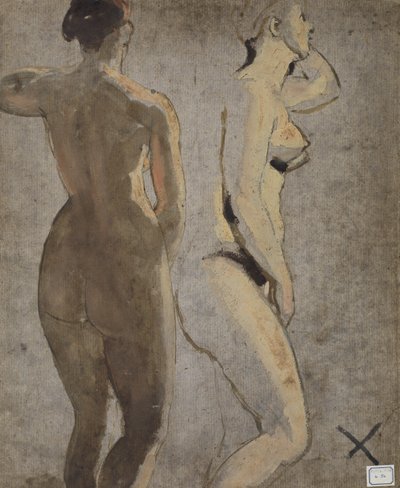 Dvě stojící ženské akty od William Etty