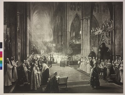 Slavnostní ceremoniál k 50. výročí trůnu královny Viktorie ve Westminsterském opatství 21.6.1887 od William Ewart Lockhart