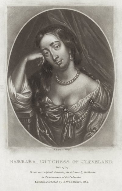 Barbara, vévodkyně z Clevelandu od William Faithorne