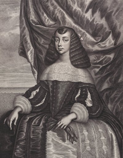 Kateřina z Braganzy, 1662. od William Faithorne