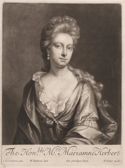 Ctihodná paní Marianne Herbertová od William Faithorne