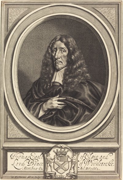 Thomas Bruce, hrabě z Elginu od William Faithorne after Sir Anthony van Dyck